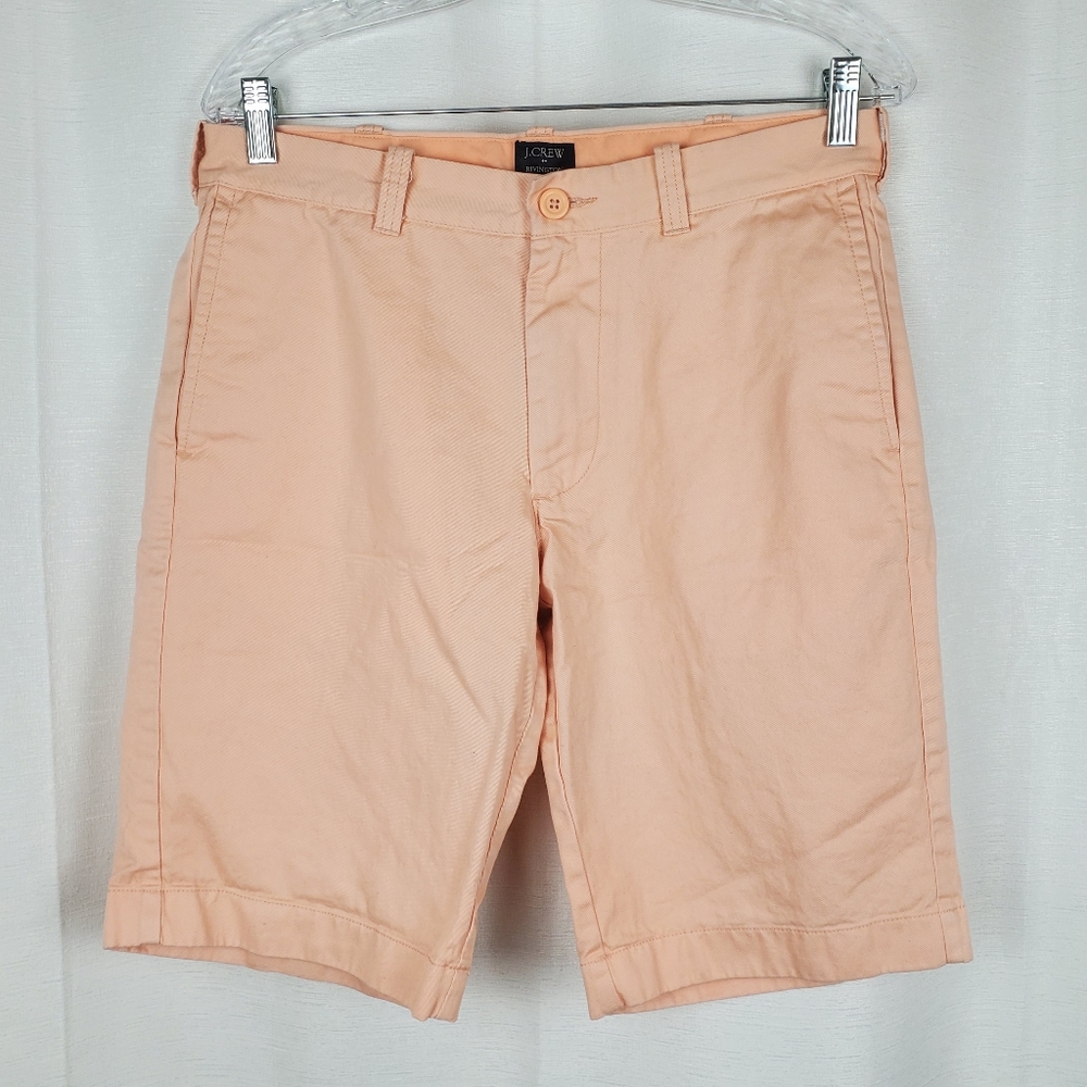 J. Crew Men's Pink 100% Cotton Bermuda Shorts